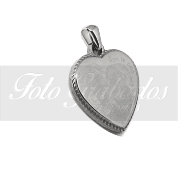Colgante Premium corazón con borde