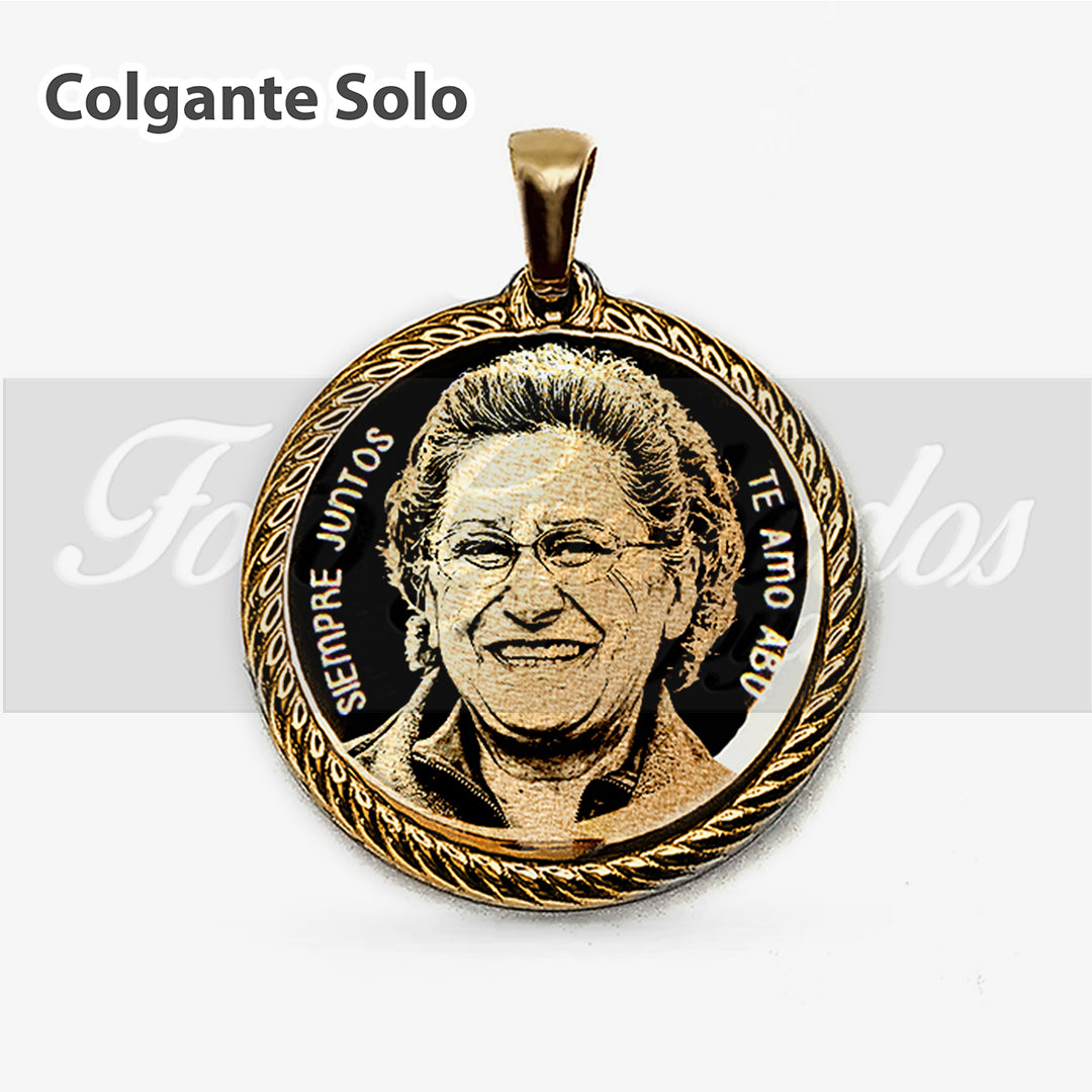 Colgante Premium circular con borde