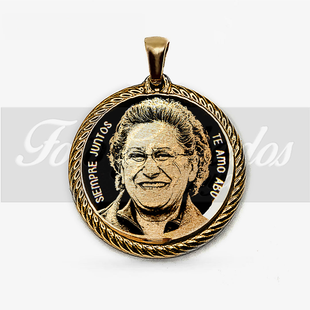 Colgante Premium circular con borde