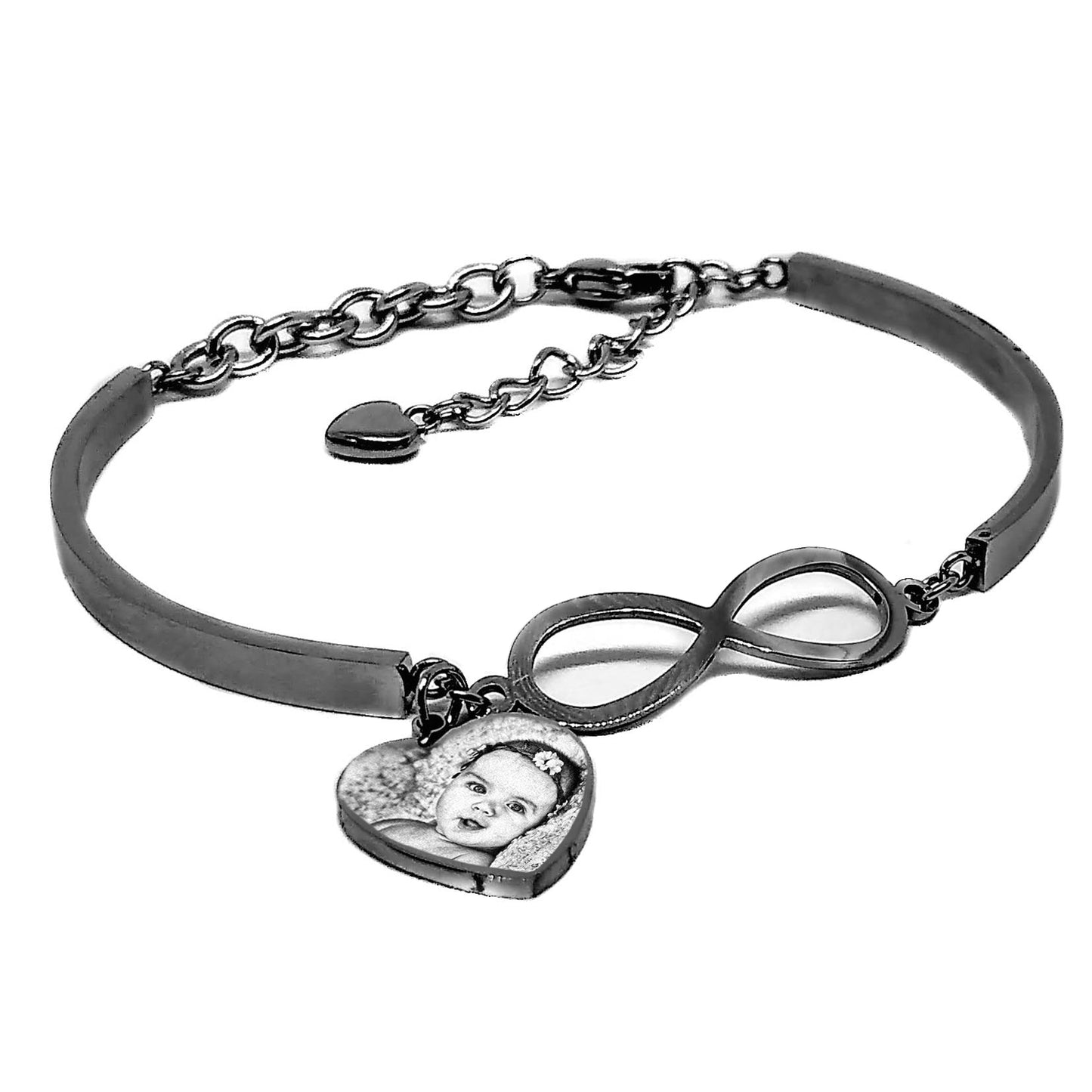 Brazalete infinito con dije