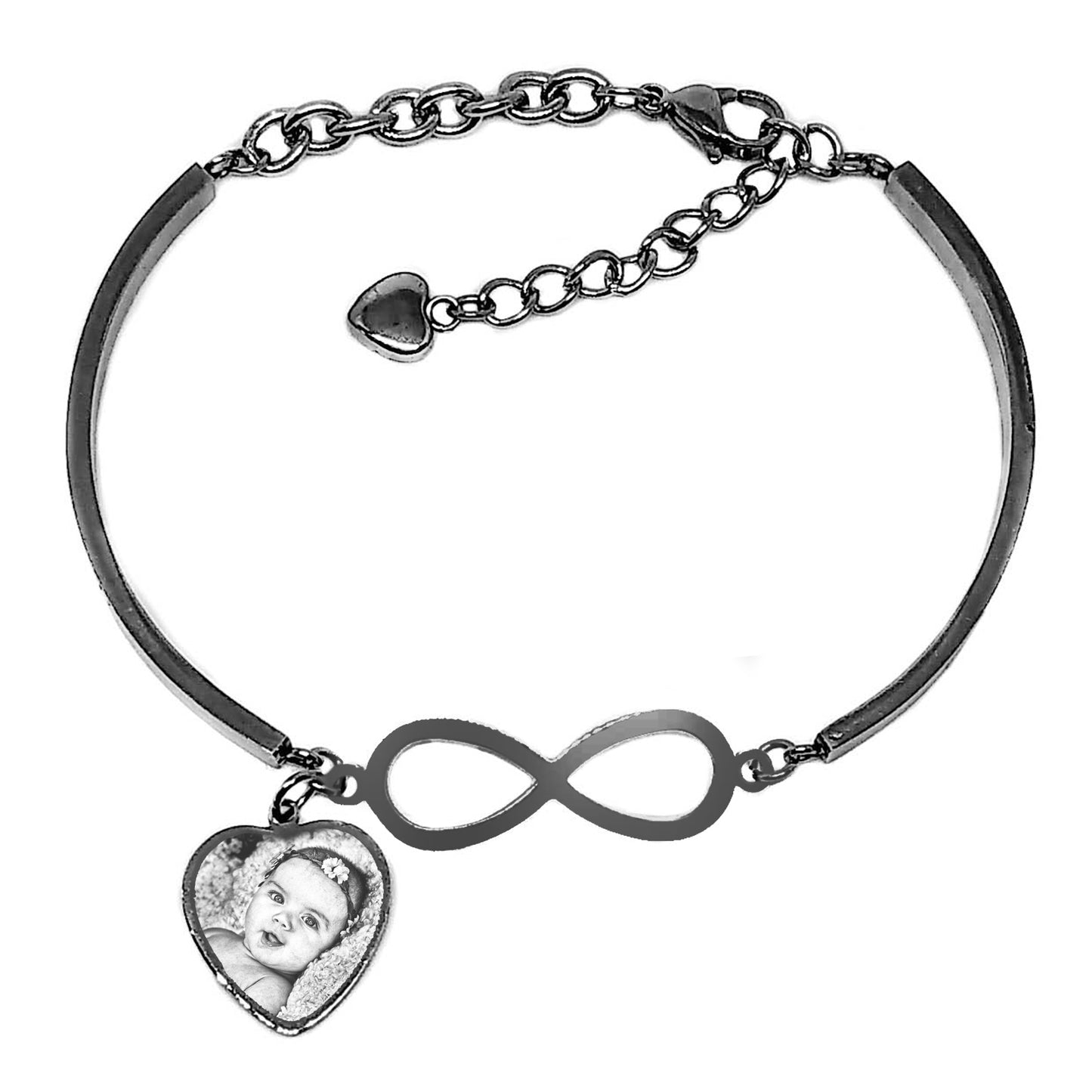 Brazalete infinito con dije