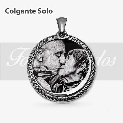 Colgante circular con borde