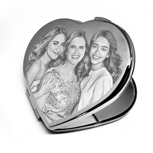 Espejo de Bolso Corazón
